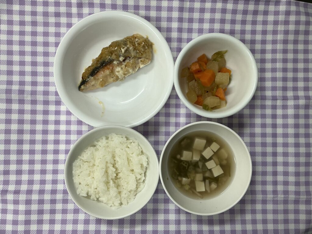 さかなの味噌マヨネーズ焼き/スイートポテト