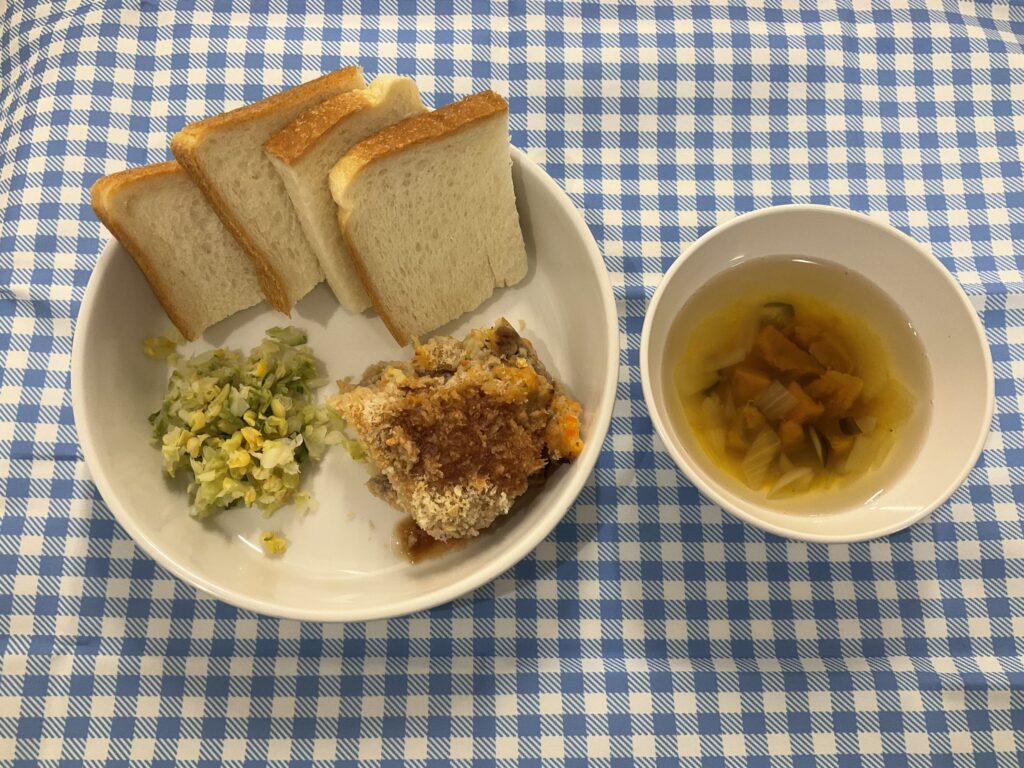 スコップコロッケ/ふりかけご飯