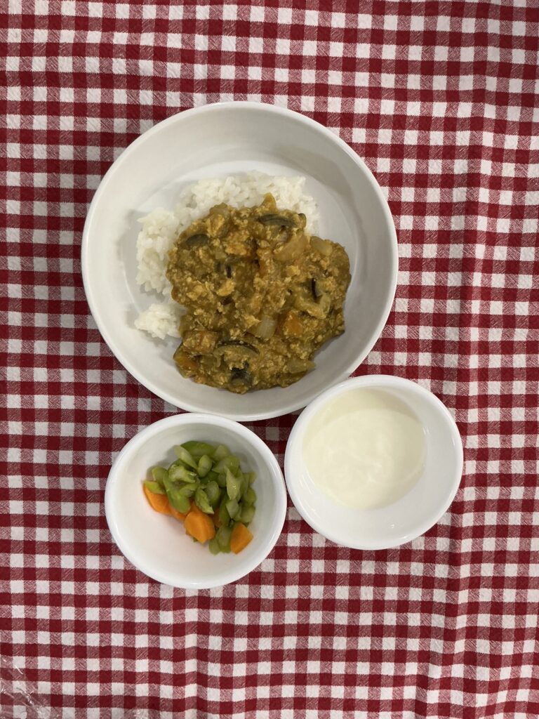 夏野菜カレー/じゃがもち