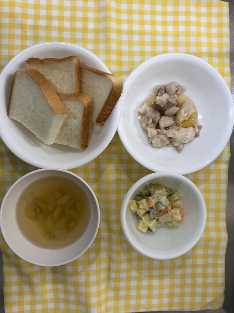 鶏肉のマーマレード焼き/冷やしうどん